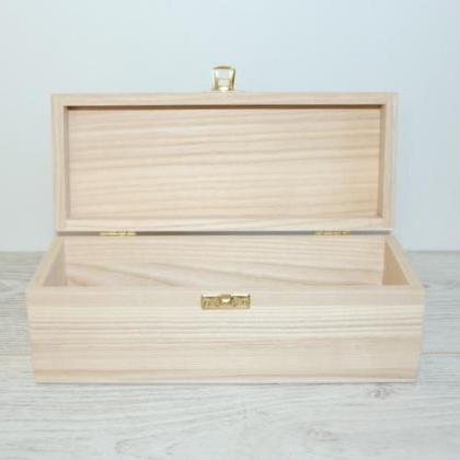Wooden Gift And Keepsake Box 22.5 X 8 X 8 Cm