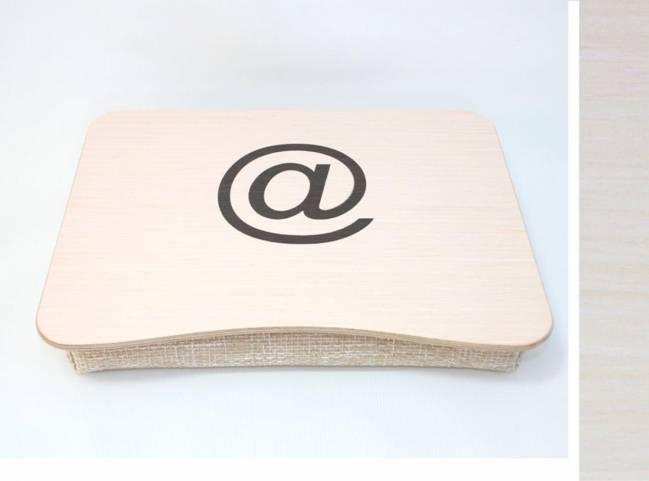 Wooden Laptop Bed Tray / Serving Tray / Ipad Table / Breakfast Tray / Laptop Stand With At Theme Inlay / Custom Themes Available
