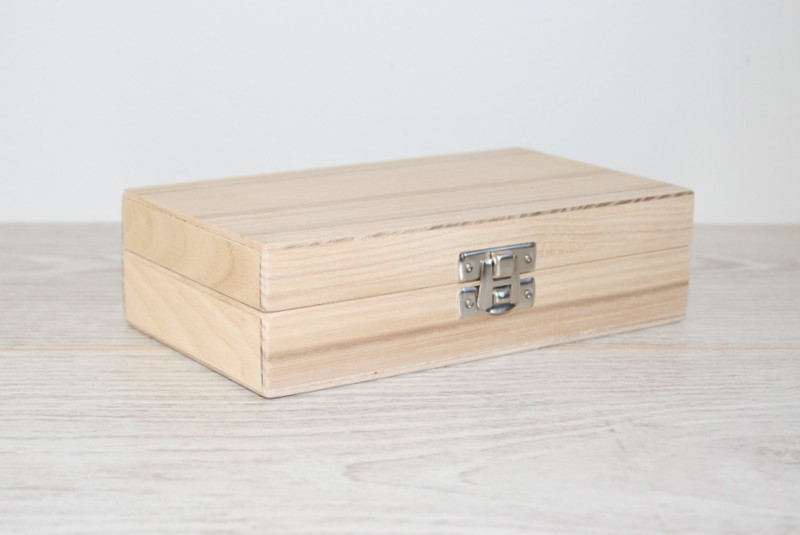 Small Wooden Gift And Keepsake Box 5.90 X 3.15 X 1.57 Inch Ash Wood