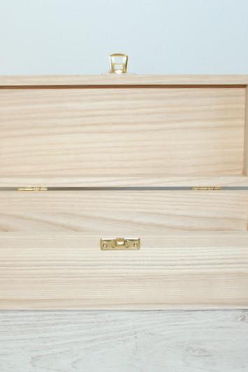 Wooden Gift and Keepsake Box 22.5 x 8 x 8 cm