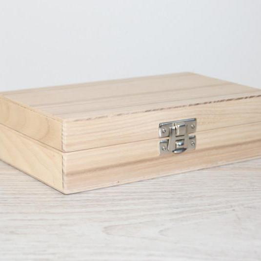 Small Wooden Gift and Keepsake Box 5.90 x 3.15 x 1.57 inch Ash Wood